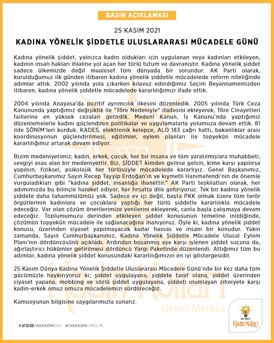 AKKADINGM's tweet photo. Tüm gücümüzle haykırıyoruz ki; şiddet uygulayana, şiddete taraf olana, şiddet üzerinden siyaset yapana, mobbing ve sözlü şiddet uygulayana, şiddeti olumlayan zihniyete karşı kadın-erkek omuz omuza mücadelemizi sürdürmeye #kararlıyız. https://t.co/tUCjelhohj