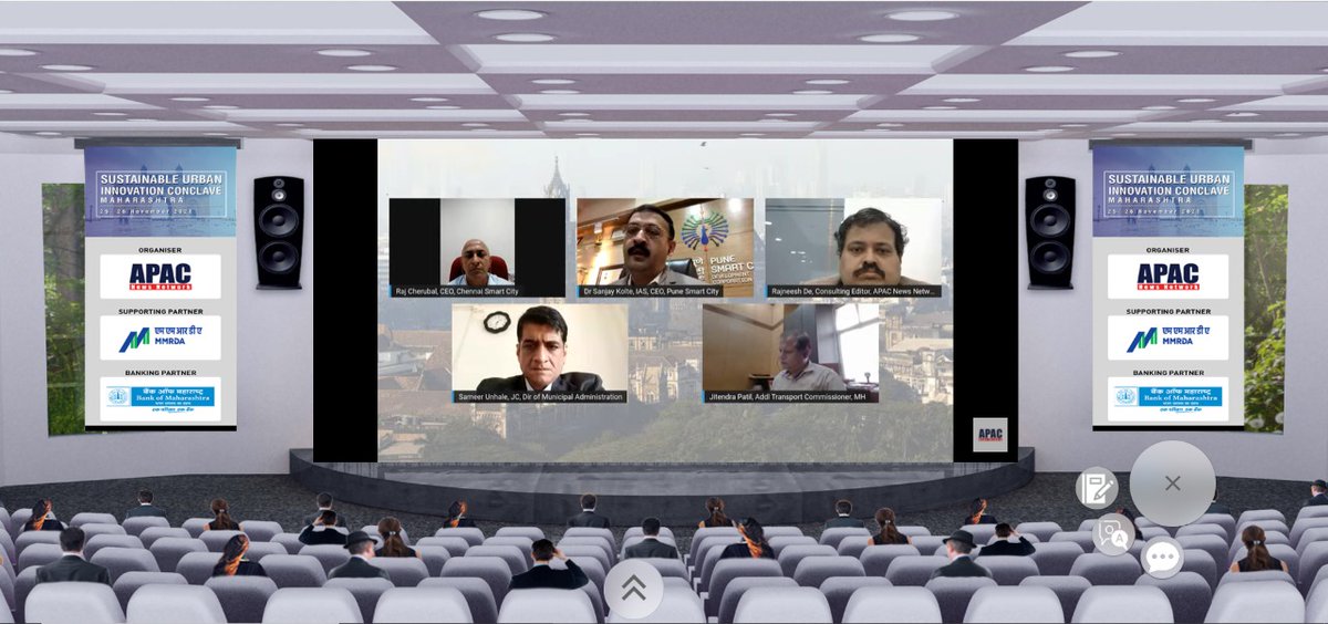 Apacnewsnetwork's tweet photo. Panel Discussion: Smart, Secure, Safe &amp; Connected Cities: Innovations &amp; Best Practices at at APAC Sustainable Urban Innovation Conclave.

#APACUrban #APACinnovations https://t.co/CLPOczrI7Y