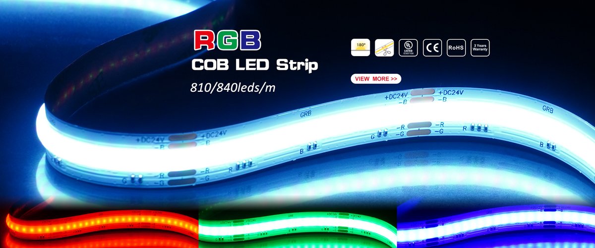 AdledChristina's tweet photo. Adled color changing 810leds/840leds RGB COB LED Strips, no dots lighting creates a seamless line of uniform light from start to end. 

UL certified Continuous flexbile led strip lights widely used in residential &amp; commercial application. https://t.co/o5EtP8qjzK