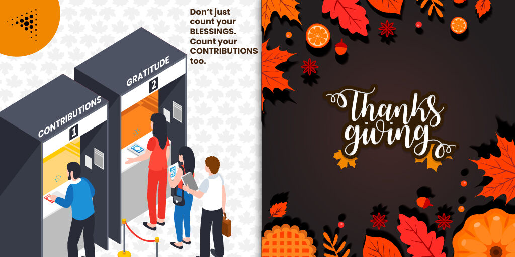 Aktiv_Software's tweet photo. Gratitude is a temporary emotion. Giving is a lasting value.
So this Thanksgiving, don’t just count your blessings. Count your contributions too.
#thanksgiving
#thanksgiving2021
#happythanksgiving
#turkeyday2021
#contributemore
#showgratitude
#autumndays
#novemberfestival https://t.co/uZ6J5jJreF
