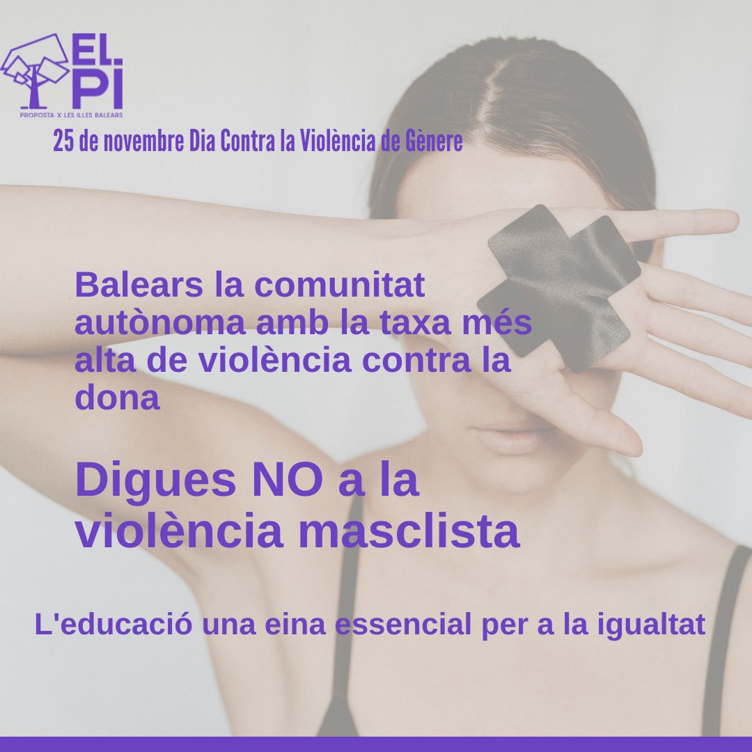 ElPi_IB's tweet photo. 🟣Cada hora es denuncien 17 casos de violència masclista i ja són 37 les víctimes mortals en 2021.

Des dels poders públics hem de treballar per erradicar aquesta "pandèmia". Més ajudes, més seguretat i sobretot treballar des de l'educació per acabar amb la #violènciadegènere. https://t.co/txJ5salUDs