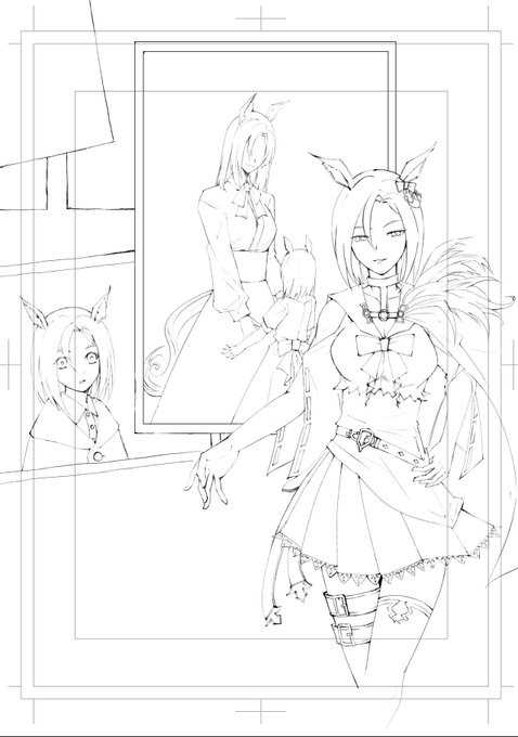 エアグルーヴ線画できたー! 