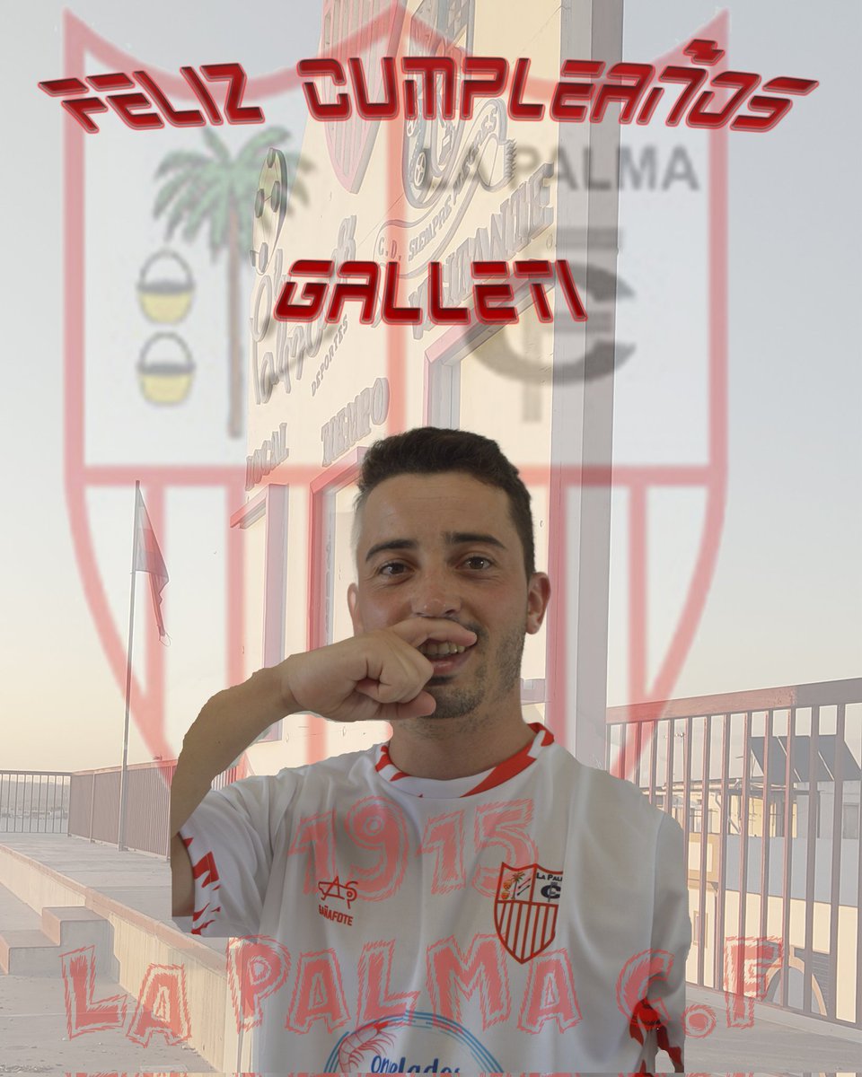 LaPalmaCF's tweet photo. ¡¡FELIZ CUMPLEAÑOS!!

Hoy cumpleaños Juan José Pérez más conocido como "Galleti", uno de nuestros Capitanes

Te deseamos toda la felicidad del mundo.

#ELAMORASUESCUDOESMIPASIÓN💪🏼 https://t.co/ecjetgYclT