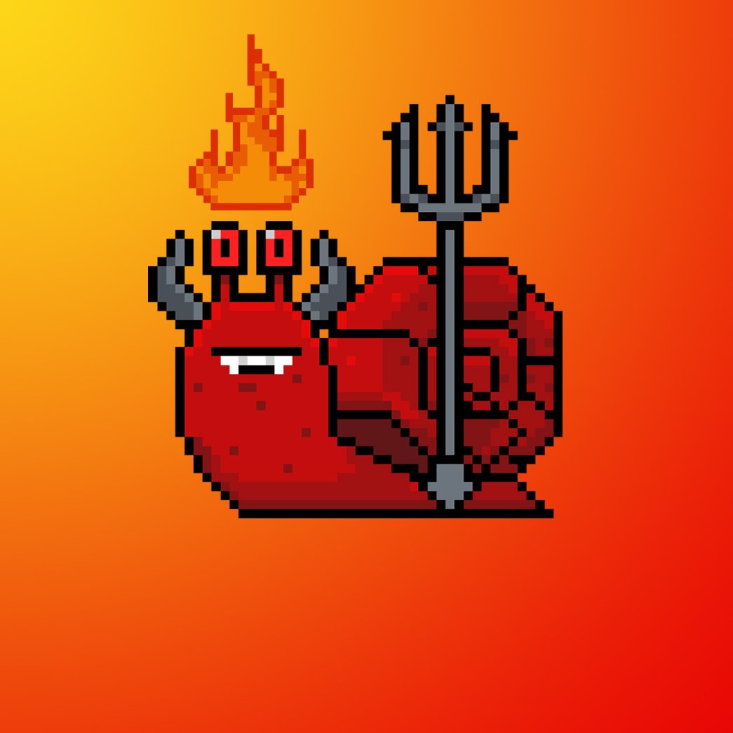 NftSnailpeek's tweet photo. Snail from hell is back! Devil Snail #023 was launch on OpenSea! lets collect them
🔥No gas fees
🔥Created on Polygon Blockchain

Get it now 🔥Link on bio

#NFTartwork #nftart #NFTdrop #NFTdrops #cryptoart #opensea #digitalart #pixelart #dropyournft #NFT #nftcollector https://t.co/FvppO2SSmd