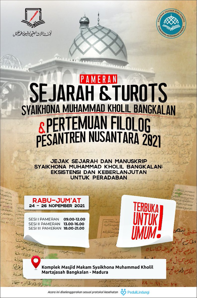 Sedang di acara "Pameran Sejarah Turots Syaikhona Muhammad Kholil Bangkalan dan Pertemuan Filolog Pesantren Nusantara 2021"

Foto: <a href="/sanad__media/">Sanad Media 🍉</a> 

Al-Faqir