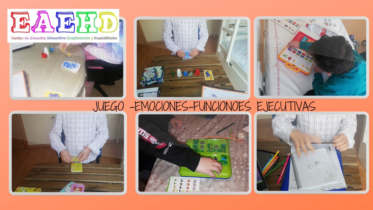 "El #juego es una experiencia personal de satisfacción e incluso 
euforia que produce la intensa dedicación a la tarea y hace olvidar el #espacio y el #tiempo."Martin y Boeck

#Jugandoaprendemos 
#aulashospitalarias
#atencióndomiciliaria
#clasestelematicas
#funcionesejecutivas