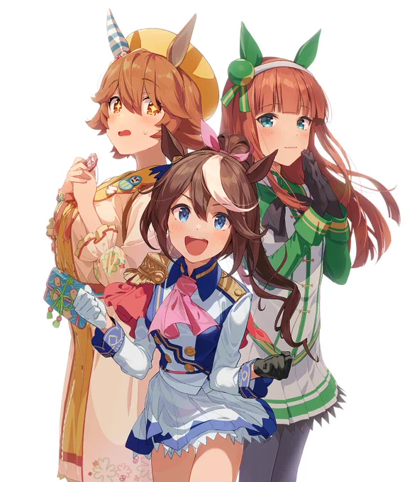 ウマ娘はじめてみたので、最初に育てた娘たちを描きました! 