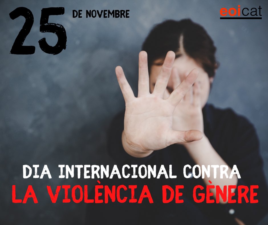 eoicat's tweet photo. Dia internacional per a l’eliminació de la violència envers les dones🖐🏻
#EOICAT #25N #25novembre #diguesno https://t.co/j11pclLU8s