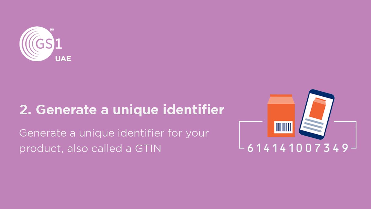 GS1_UAE's tweet photo. Are you aiming to sell more products online and in-store?

Here are three simple steps to barcoding your products.

#gs1 #gs1uae #globalstandards #industrystandard #barcode #gtin #numberbank #product #data #retail #ecommerce #sale #traceability #secure https://t.co/W8ILlZdpuh