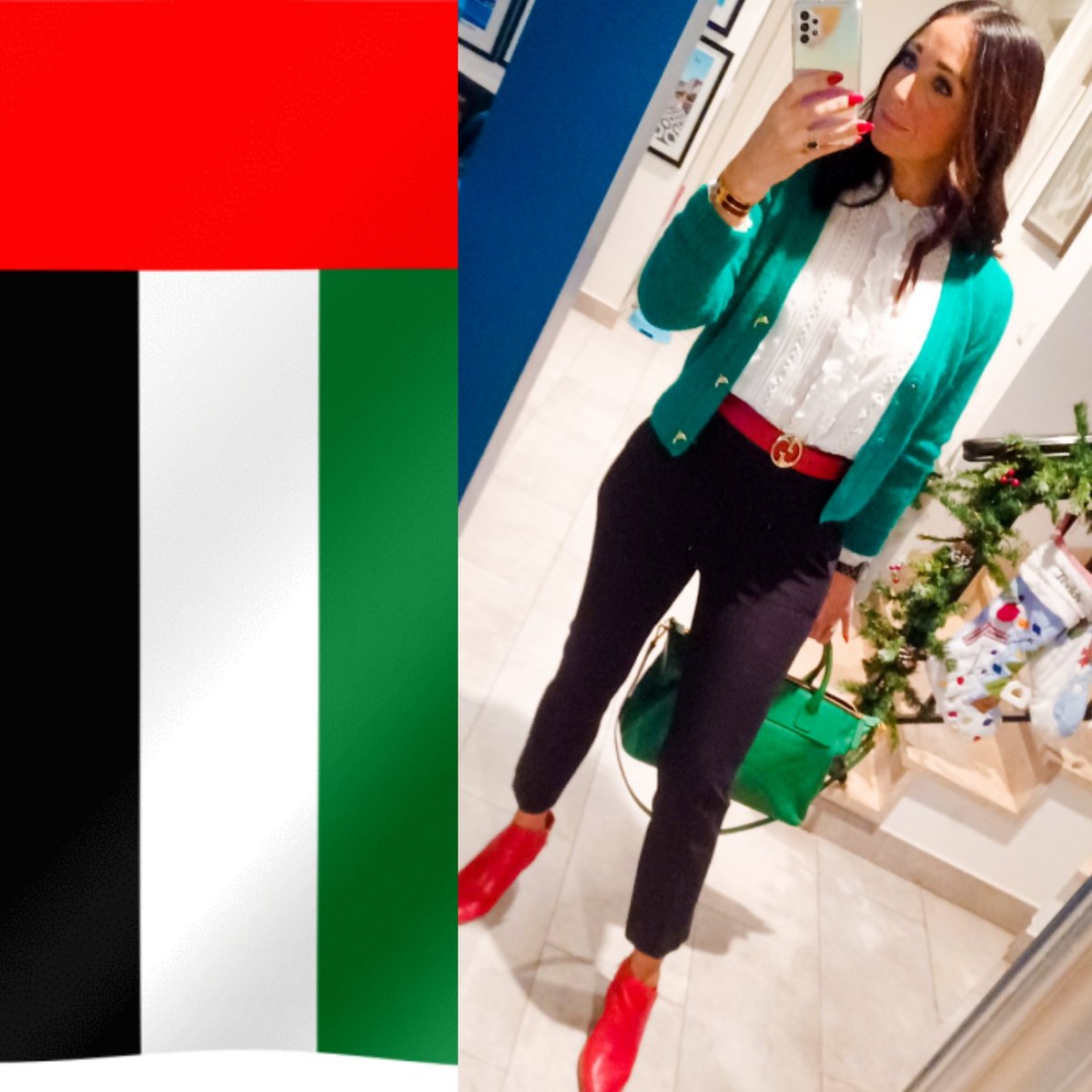 I ❤ that whilst these colours say UAE national day, they also say CHRISTMAS! 🇦🇪🎄❤