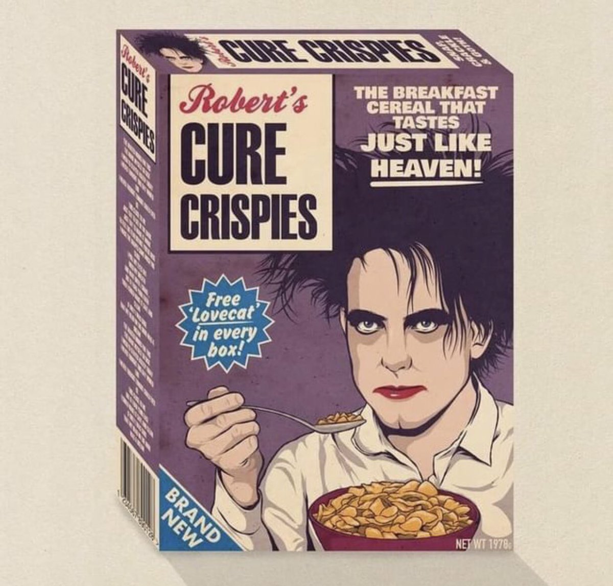CureMistress's tweet photo. Where the hell was this in the 80’s? 😂 ahhh, come on man can we get the updated version? I need some Robert in the morning inside of me. Ok that just sounded so wrong. Lol. #thecure https://t.co/m3WUFjqNuu