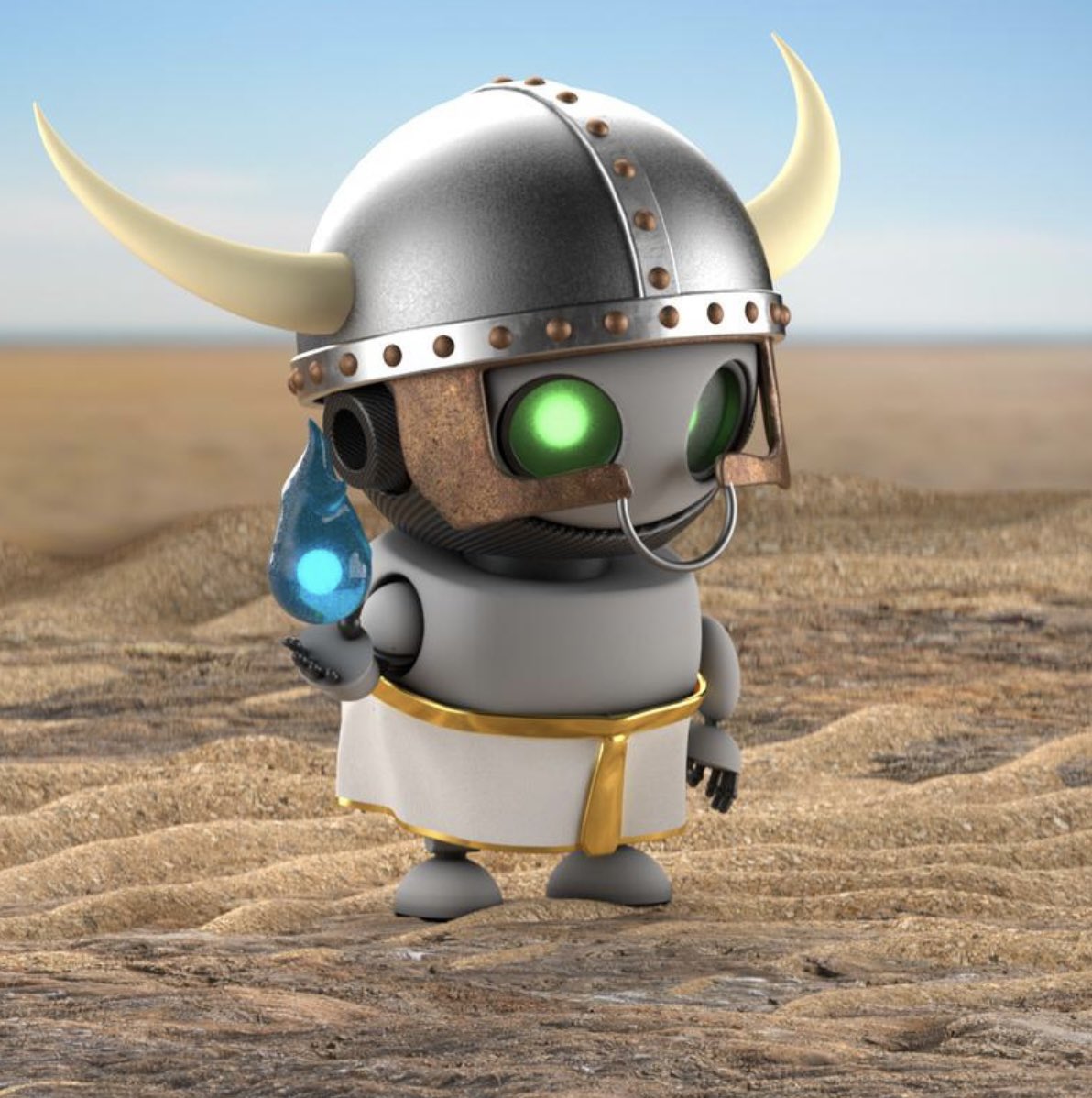 leoncliff_'s tweet photo. Entering for ‘Looks rare 40%+’ category! This bot should win because it looks like the Skyrim Dragonborn look-a-like just stepped out the shower to tackle a Dragonbot #looksrarebot #metaverse #badassbot #BotBeauty #TerraBotsArmy @terra_bots_io https://t.co/cyI47AW1EU
