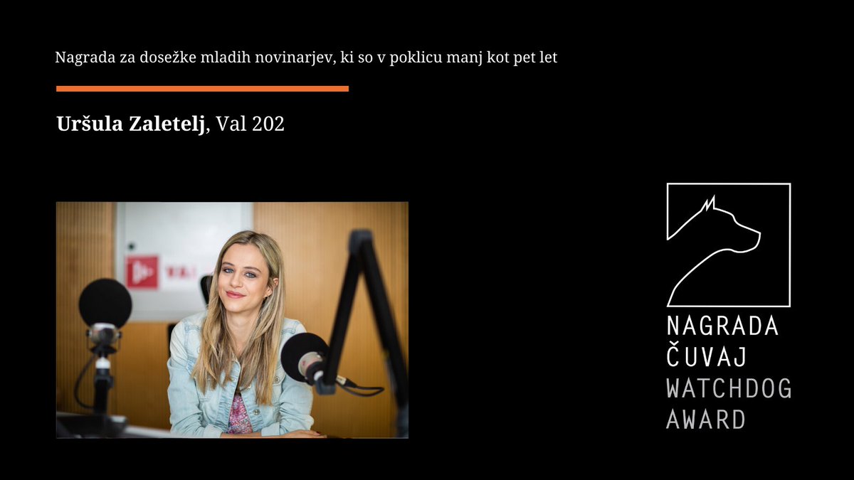 Čuvaja za dosežke mladih novinarjev prejme @UZaletelj, <a href="/Val202/">Val 202</a>! Čestitamo! #čuvaj2021 #watchdog2021
