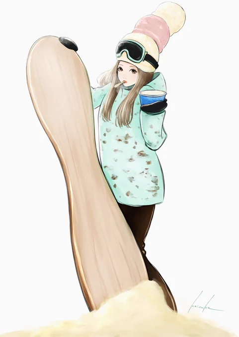 アイスガール(リメイク)

#イラスト 