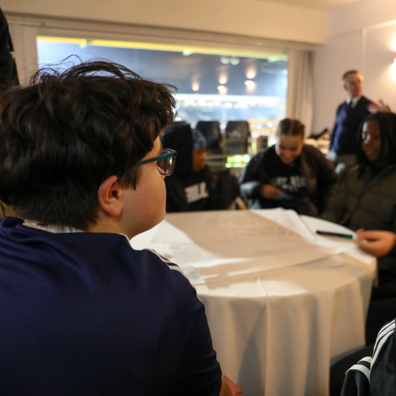 FulhamFCFound's tweet photo. ⚽ Kicks Youth Forum ⚽

Last night participants from our #PLKicks programme attending a Youth Forum event at Craven Cottage prior to #FULDER 

There were some fantastic ideas shared that will be implemented into future https://t.co/ikW4zWjqEe sessions! https://t.co/MyplntoCTH