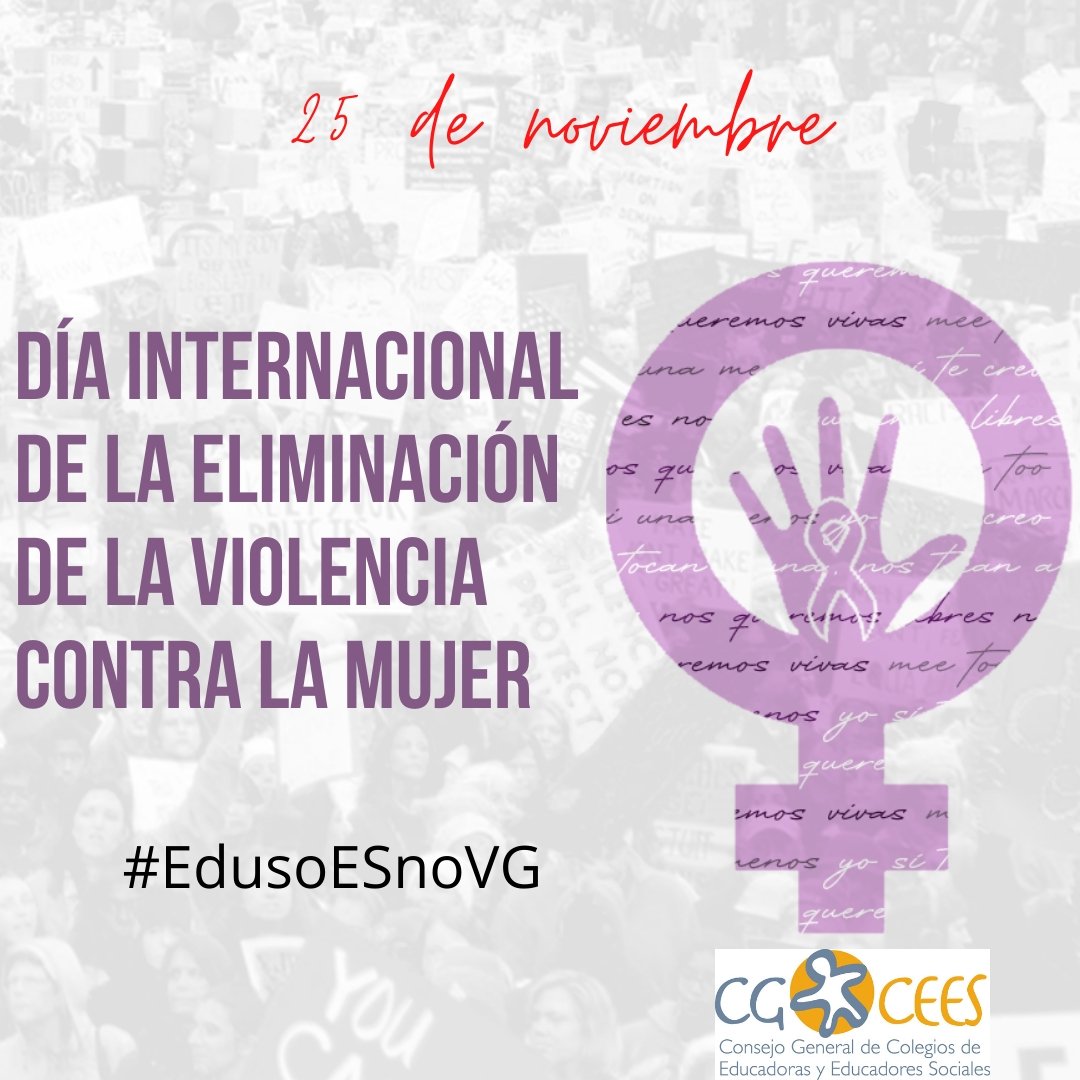 copeescan's tweet photo. La Educación Social es Esencial para prevenir y erradicar la violencia contra las mujeres.
25 DE NOVIEMBRE
DÍA INTERNACIONAL DE LA ELIMINACIÓN DE LA VIOLENCIA CONTRA LA MUJER
#EdusoESnoVG #NOesNO #laeducaciónsocialesnecesaria #COPEESCAN  #JuntosSomosMas https://t.co/6sGuTHb50z