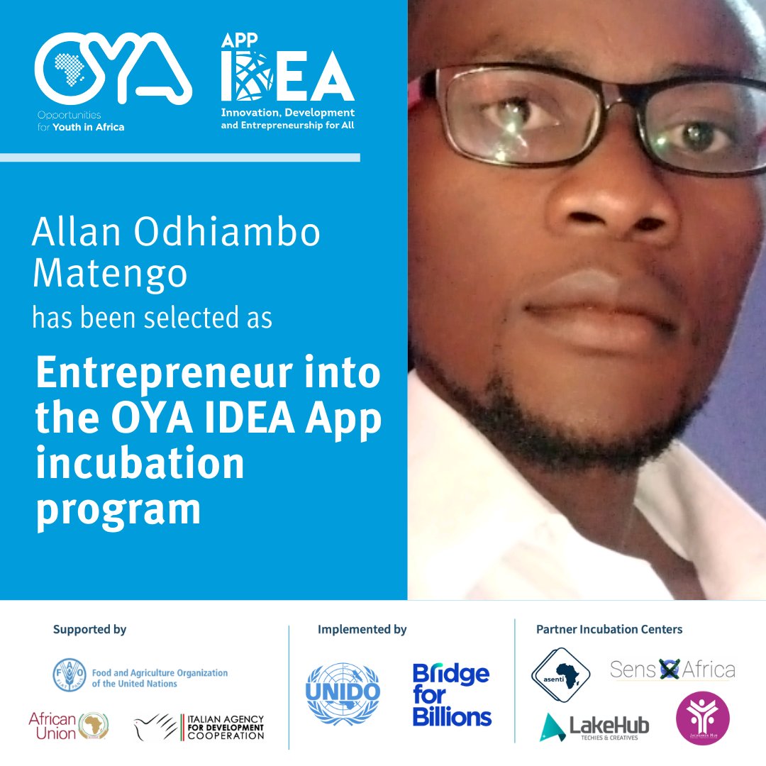 LakeHub's tweet photo. "Luck occurs when preparation meets opportunity"~ Vince Lombardi. Congratulations to the Kenyan entrepreneurs joining the OYA IDEA App incubation program.
@Brigde4Billions @JulieMurat @UNIDO @AsentiK @JacarandaHub @SensxAfrica
#Incubation
#Agripreneurship
#oyaideaapp https://t.co/DBY7SAlbQV