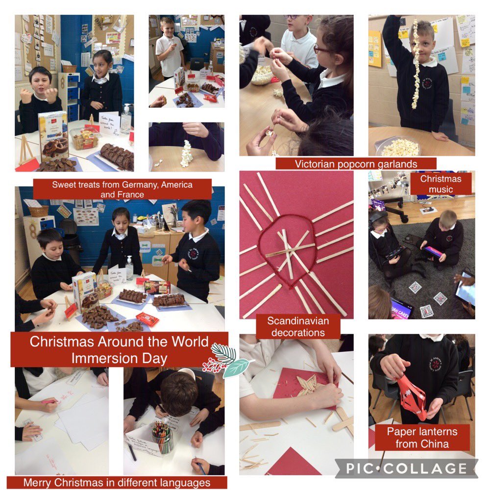 MissHoward24's tweet photo. Our immersion day on Monday was a hit! Exploring Christmas Around the World, from following instructions to make paper lanterns from China, listening to different Christmas music to tasting sweet treats from Germany, France and America! @5tAndrews @sapsyear4 #christmasiscoming https://t.co/KGskzRTfIj