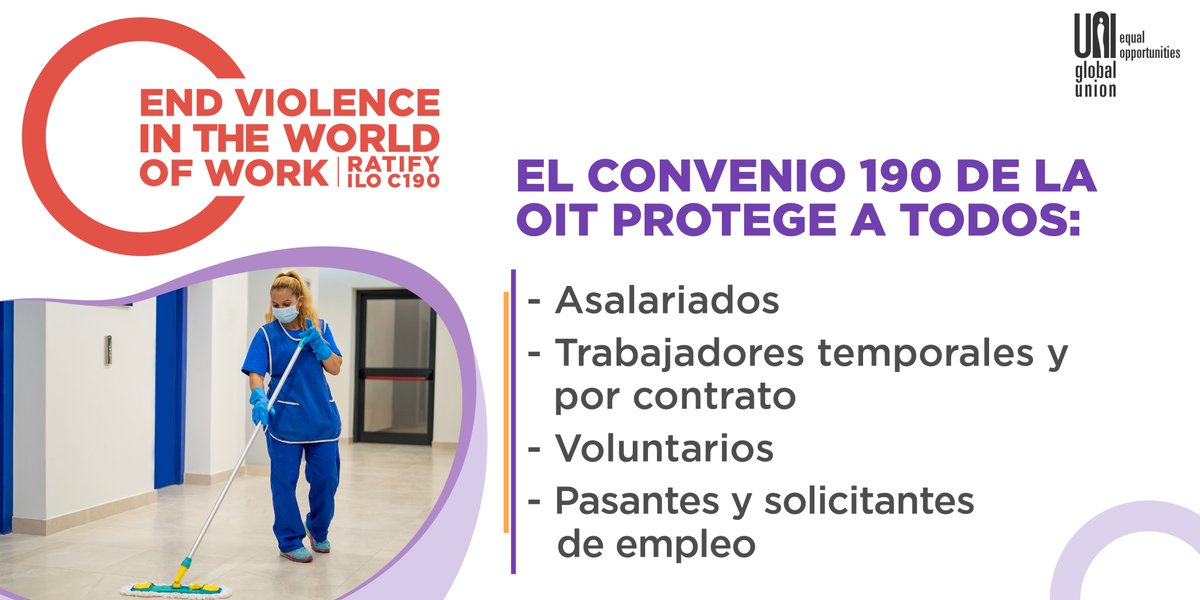uni_equal's tweet photo. Hoy comenzamos con nuestros #16diasdeactivismo para luchar contra la violencia de género y en el mundo del trabajo. El Convenio #OIT190 nos protege a todos sin importar nuestro estatus contractual #PuedeCambiarVidas https://t.co/4qAYrovAUo