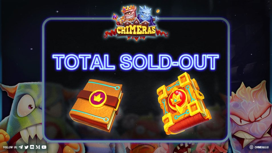 🧲Chimeras sold out of NFT in 10 minutes did you see its heat?? NFTs based on in-game characters.🎉

🔮The Chimeras Play-to-Earn metaverse project play-to-earn project’s market and product development.