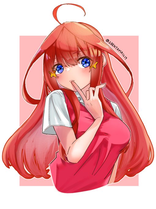 れんたま💎short動画さんがTwitterに投稿した中野五月(五等分の花嫁)のイラスト。