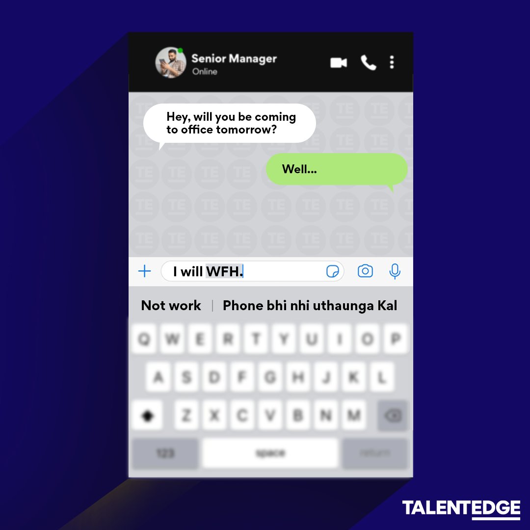 Talentedge_In's tweet photo. Meanwhile our Sr. Manager ๐ป๐ฉโ๐ป:
Ah. Humour based on my pain ๐ค..... That's Great Guys ๐๐๐ !!!!
Tag your team and tell us how your WFH is going ๐คฃ๐คฃ
#MidWeekBlues #Boss #wfh #OfficeDiaries #officememes
#workfromhome #LeadershipSkills #EdTech #TECommunity
#Talentedge https://t.co/HuAeelqHvc