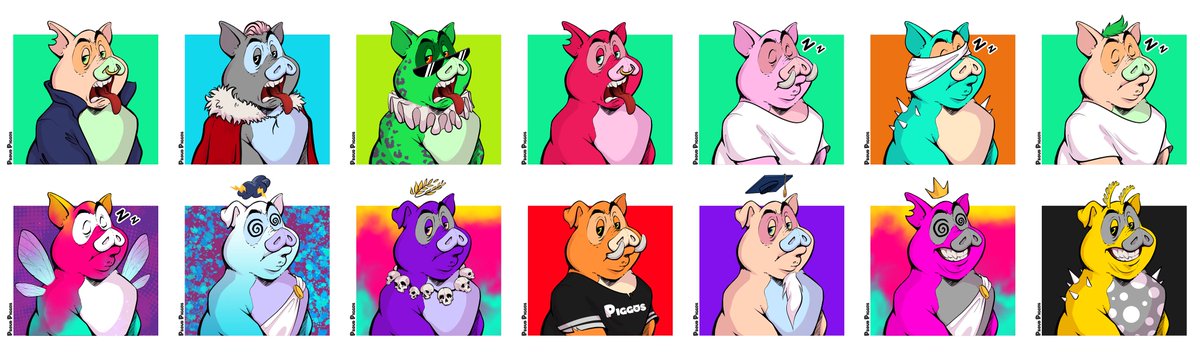 GM ☕️ Thursdays are my favourite...

Today is #proudpiggos drop day!

New PPs are joining us at 8pm CET only on proudpiggos.com

#NFTartists #NFTdrop