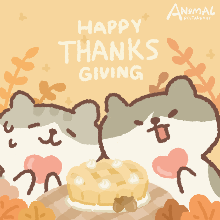 AML_Restaurant's tweet photo. Dear Bosses, happy THANKSGIVING~🎉
#annimalrestaurant #thanksgiving https://t.co/FxLHeSe6GF