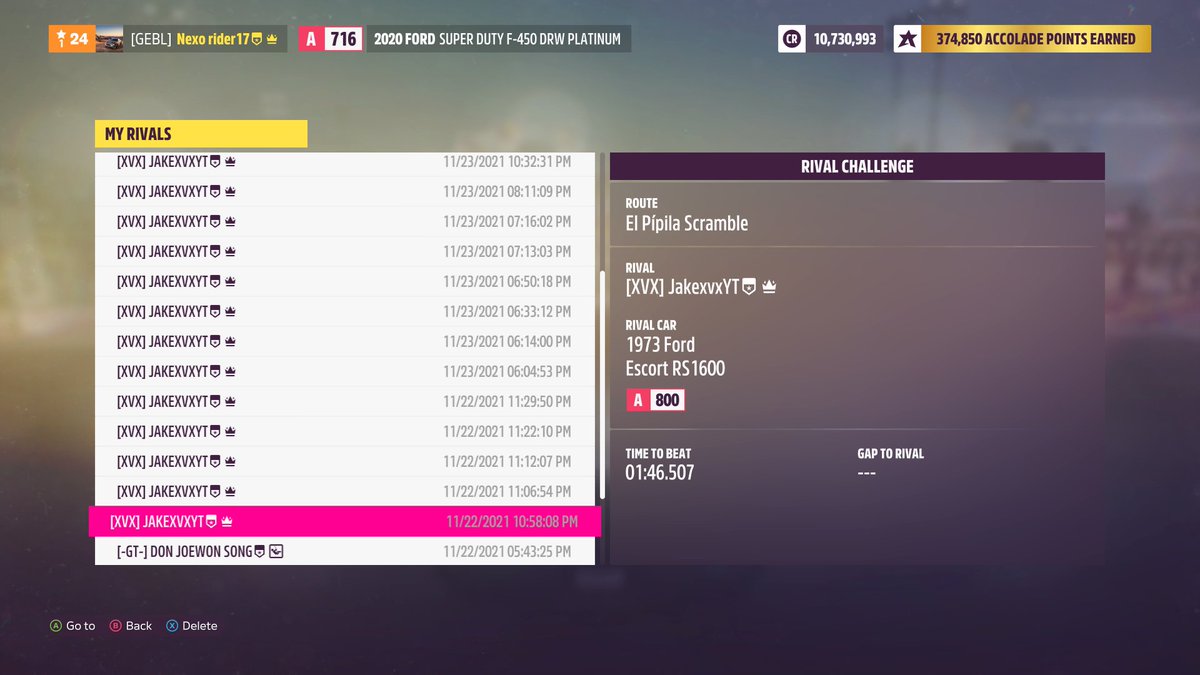 SkorstadRobin's tweet photo. @J4kexvx why on earth did you just spam my intire Rivals inbox for? Just jumped on and what do i see? Yeah my rivals inbox just getting spammed on😐

#ForzaHorizon5 #Rivals #Spammed https://t.co/HFO18Fn1Rz