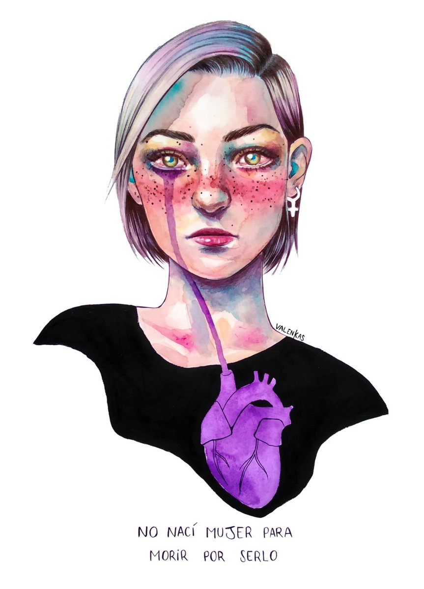 No nací mujer para morir por serlo.

            . . . . . . . . . . . . 

#DíaContraLaViolenciadeGénero
#DiaContralaViolencia
<a href="/ValenKas_Art/">Valenkas Ilustración</a> 

#MujerQuienSeNosUne