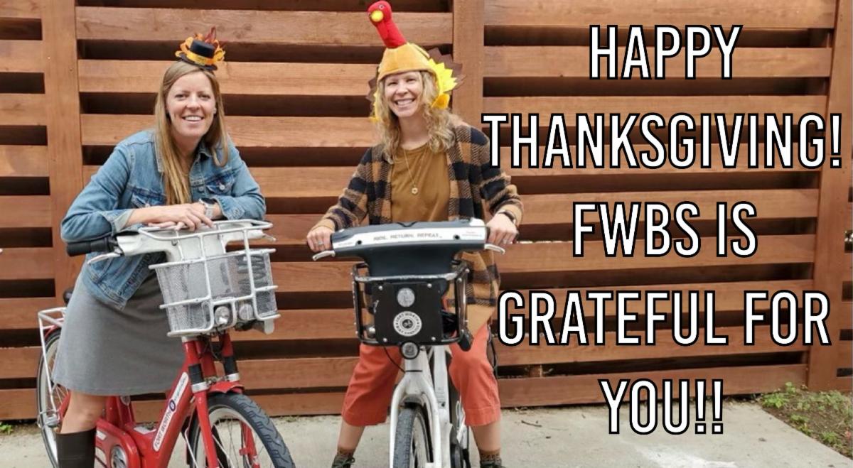 fwbikesharing's tweet photo. Have a happy &amp; safe Thanksgiving--we are grateful for all of our #fwbikesharing riders &amp; supporters! 🚲🦃🙌 #grateful #gratitude #lifeisaride #fortworth https://t.co/PuXQbFPKSz