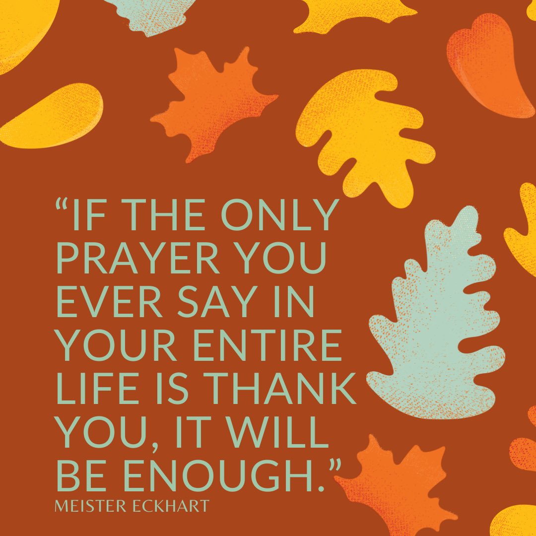 PadreHooch's tweet photo. May I live as a bearer of gratitude

May I strive to transmit hope

May I recognize small gifts

May I share an attitude of gratitude

May I 🙏 through my struggles

May I rejoice in my blessings

Lord, may I lay my head down &amp; utter 2 words: thank you.

Happy Thanksgiving 🦃🍽 https://t.co/HQQ2SkJ4Tu