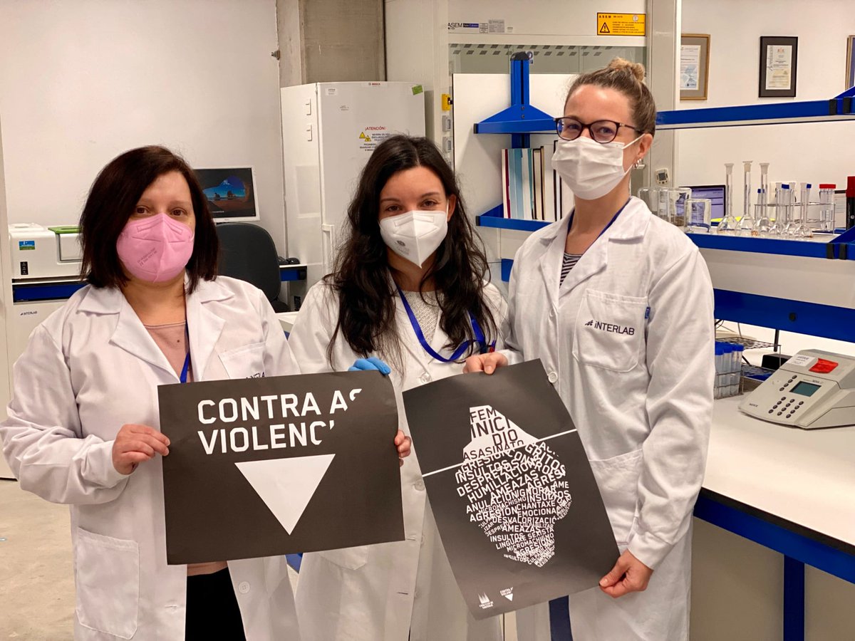 En <a href="/INTERLAB_es/">INTERLAB_es</a> junto con nuestros compañeros de @VIAQUA queremos mostrar nuestra repulsa a la #ViolenciaDeGénero y nuestro apoyo a las víctimas. Gracias a nuestras compañeras de Galicia!