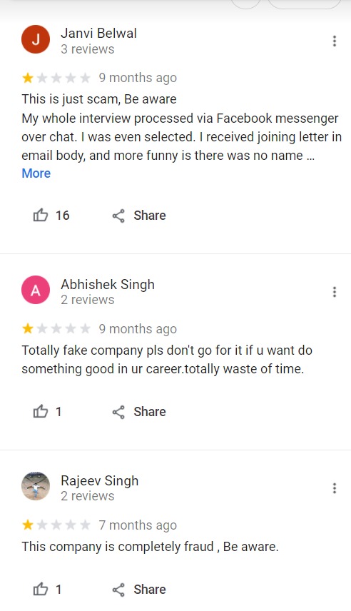 SheikhShoeb15's tweet image. Just read the google review before going for it.

@vatsaltechnosof @vatsaltechnohr 

#fakeinterview #scam #scammer #vatsalhr