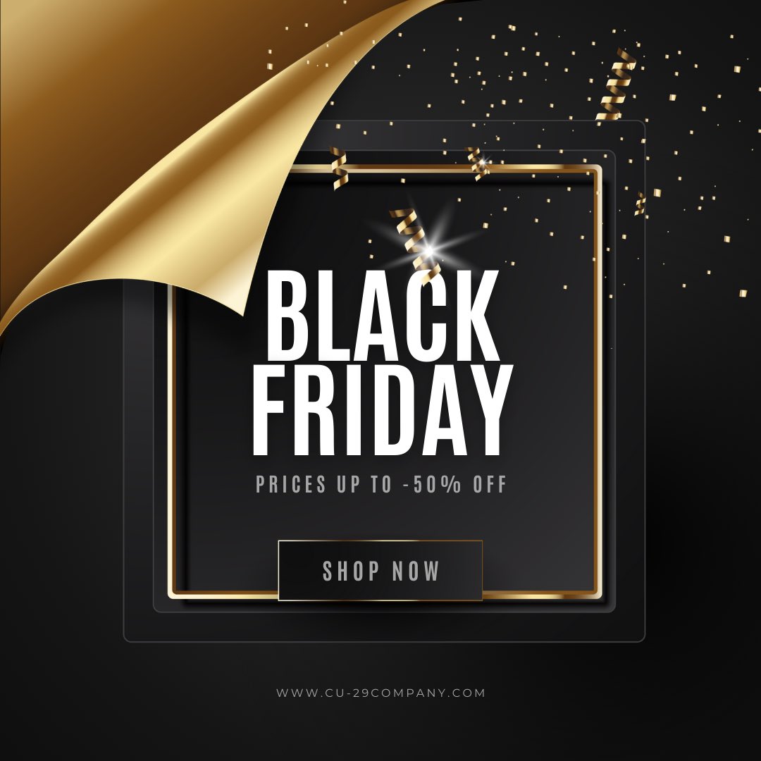 cu29_company's tweet photo. Black Friday Sale🖤 
Up To 50% OFF - Shop Now Whilst Stocks Last🔥 https://t.co/JCFHD6fehq