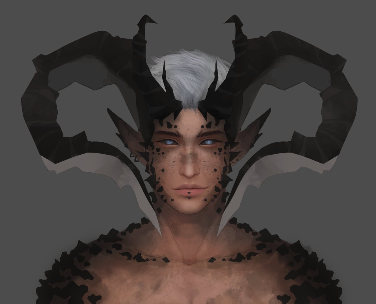 cursedcure's tweet photo. A gift for @ClusterDino's birthday today!! 🥳 🎉🎈🎂
They named him Eli. He's a demonic dragon-human.
Happy birthday again Eros!!! ❤️❤️❤️
#art #dragon #dragonhuman #demonic https://t.co/9hW7oYQr0U