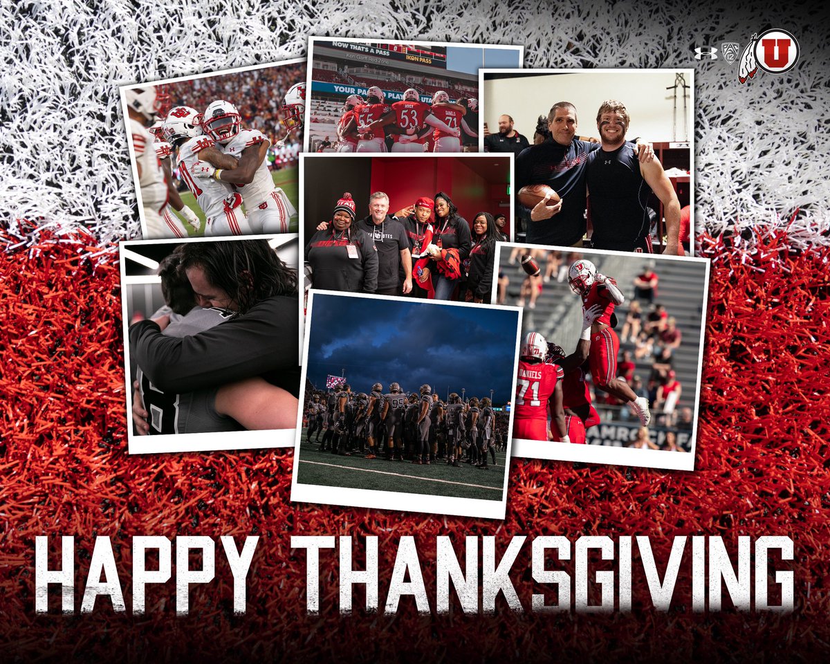 Utah_Football's tweet photo. From our family to yours, Happy Thanksgiving 🦃

#22forever ♥️ https://t.co/NDDynEdpVk