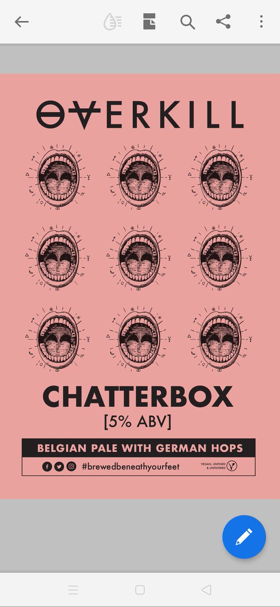Great news... Chatterbox is back after a 12 month holiday, pouring now on cask <a href="/brandlingvilla/">Brandling Villa Ⓥ</a> , oh yeah and the slight bad news...bit of a tweak to the recipe means this "rare" batch looks more a Belgian Bruin!, tasting grand though (just close your eyes) 👍🍻
