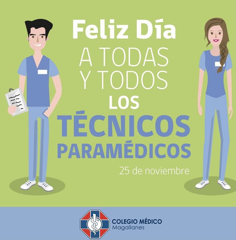 Saludamos  y reconocemos el trabajo de nuestros Paramédicos y Tens. 
Sin dudas, su trabajo es transversal y esencial en la atención de nuestros pacientes.#díadeltens #díaparamédico