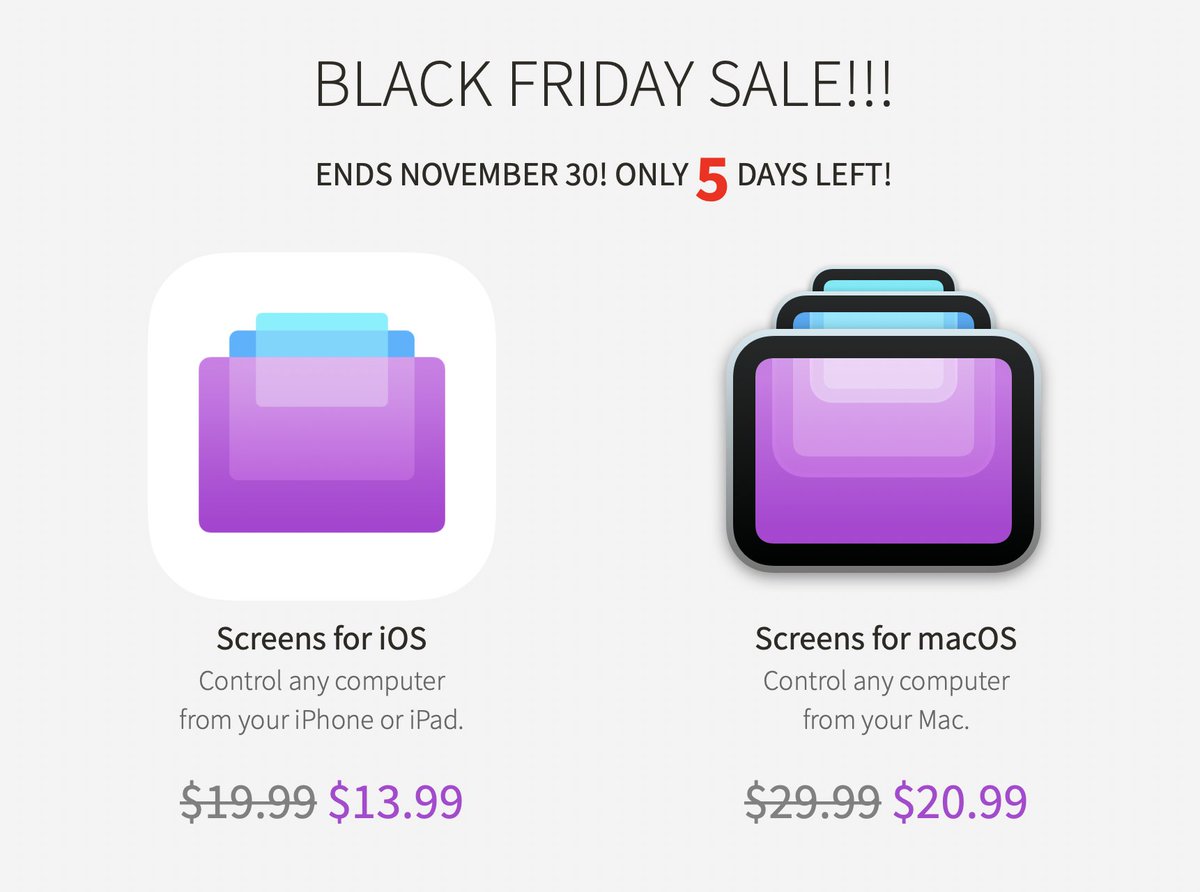 edovia's tweet image. It’s time for our Black Friday sale event! Save 30% off Screens for iOS and Mac!

edovia.com

#blackfriday #blackfridaydeals #bf21 #bf2021 #discount #promo #hashtag
