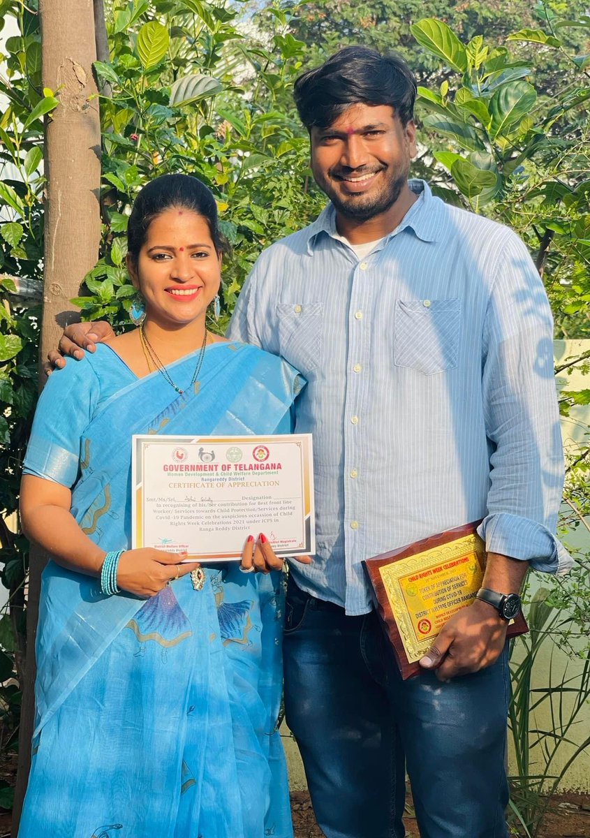 aashrisociety's tweet photo. #purnikishoreReddy 
Happy To Receive COVID Front Line Warrior Award from 
“GOVERNMENT OF TELANGANA “
WELFARE OF Women &amp;Children
Spl thanks to 
Dwo-WCD&amp;SV dept -DCPU Rangareddy district Memebrs
Thank you All my well Wishers and supporters https://t.co/fefIEkKilR