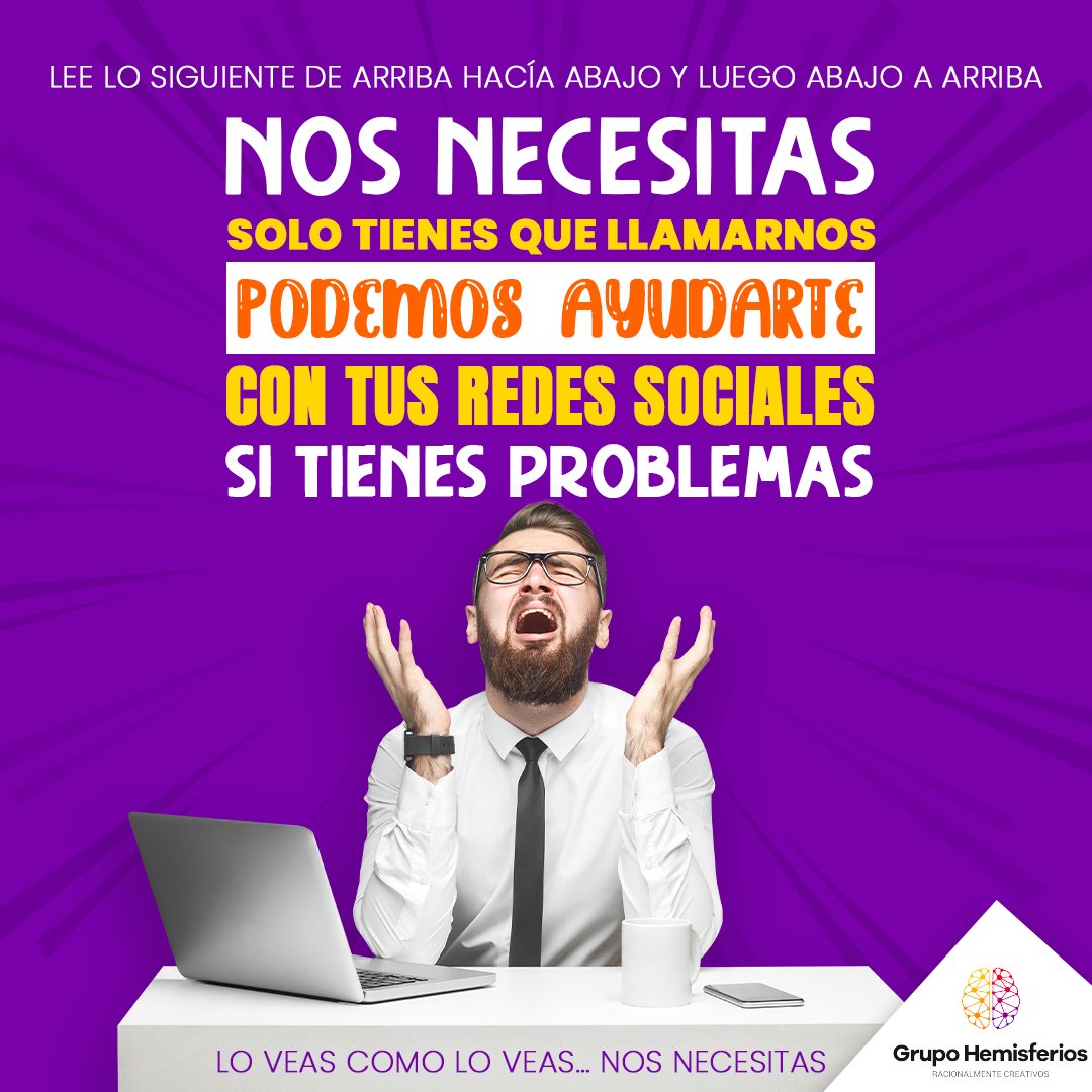 GHemisferios's tweet photo. Consulta por nuestros planes de Redes Sociales, tenemos desde U$D 350 el mes, en adelante y para todo tipo de negocios. 

Escríbenos, nuestro equipo está listo 📲 
 WhatsApp: https://t.co/v86TzI3HFC  

#GrupoHemisferios #RedesSociales #MarketingDigital https://t.co/JfxmkV9JIL