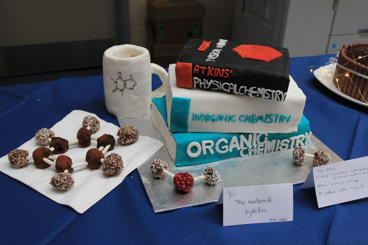 BathChem's tweet photo. Congratulations to all the @BathChem bakers 👏🧑‍🍳There were some real showstoppers!!  Thanks to all those who came to support the Great Chemistry Bake Off.  All donations go to @DorothyHouseHC
 https://t.co/P4MX8zSF3v https://t.co/GAfVCp0VHu