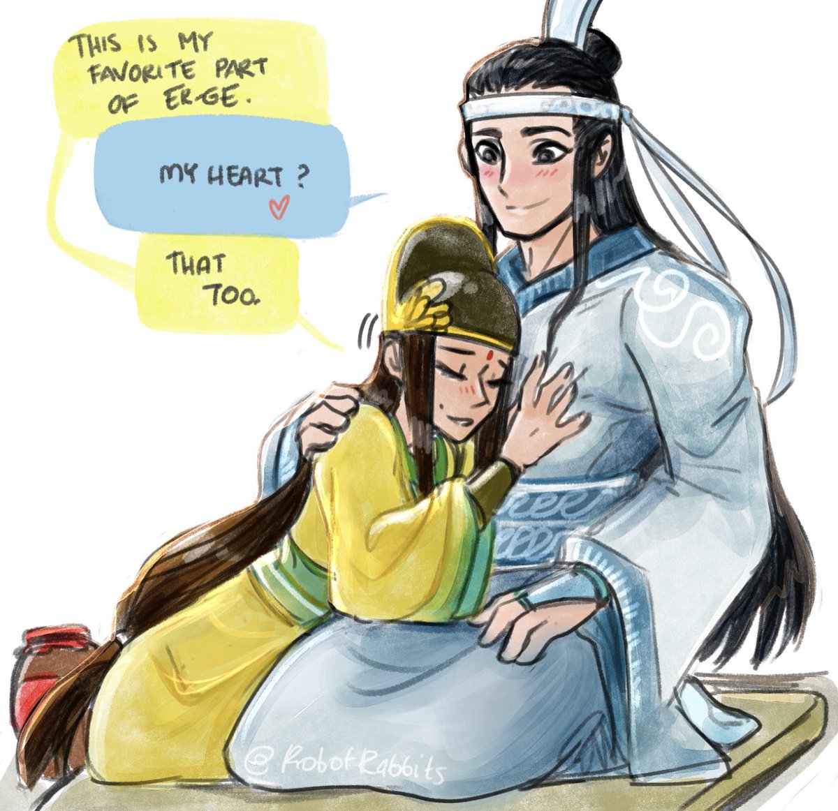 robotrabbits's tweet photo. His big big heart 😌 #xiyao https://t.co/YZEykcr7Bm