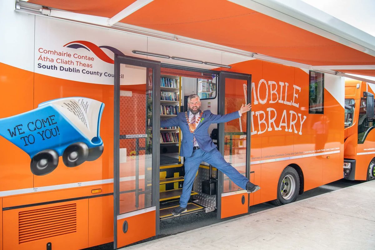 sdublincoco's tweet photo. Our Mobile Libraries are on the road. Check out the timetable of stops around South Dublin County for the closest to you. 
https://t.co/YI3IctX3nk https://t.co/KFNu1YYguR