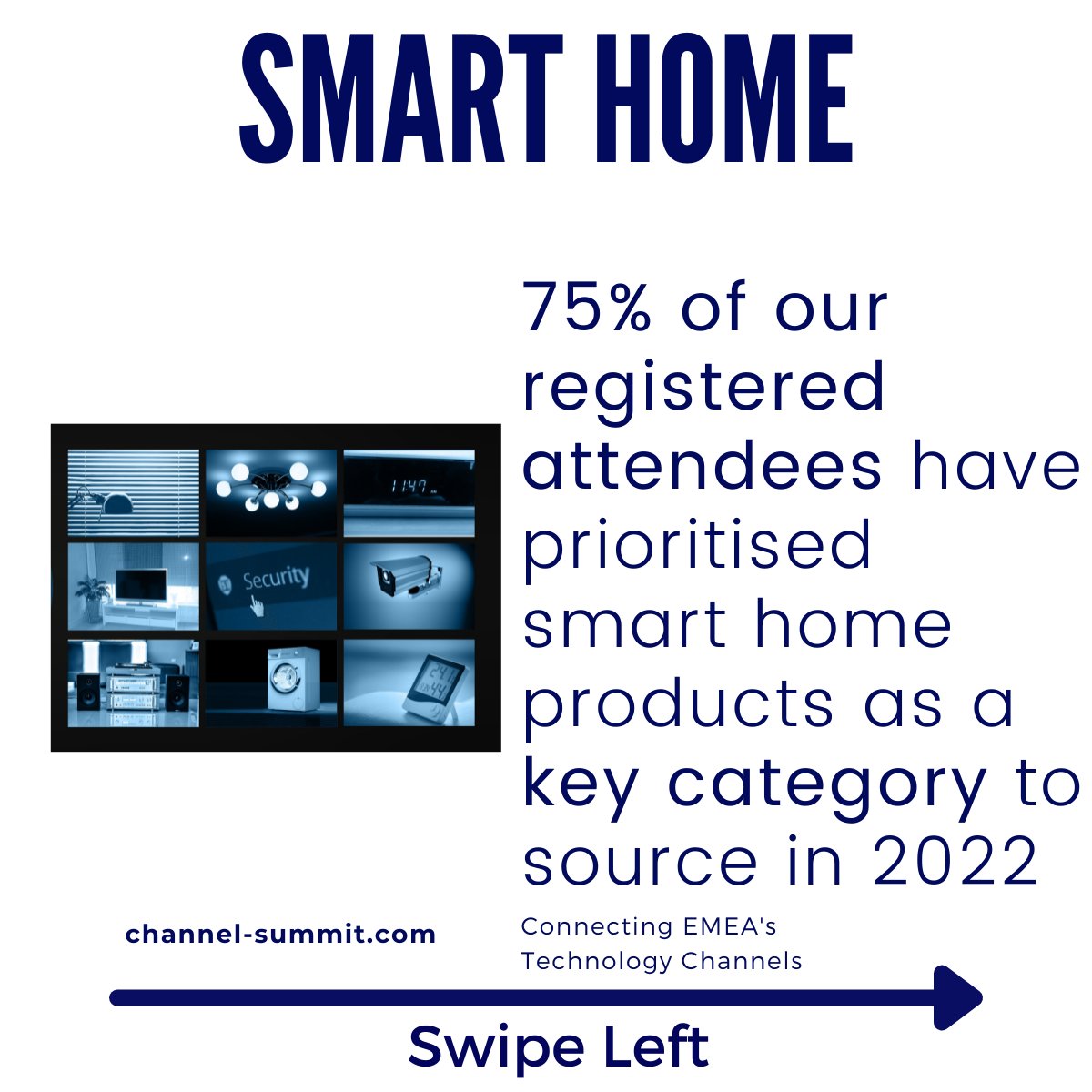 channelhub_io's tweet photo. 📌 75% of our registered attendees have prioritised smart home products as a key category to source in 2022. 

Visit our website for more information:
https://t.co/lB48GbENGj
#channelsummit #channelhub #smarthome https://t.co/k34NrMNNJA