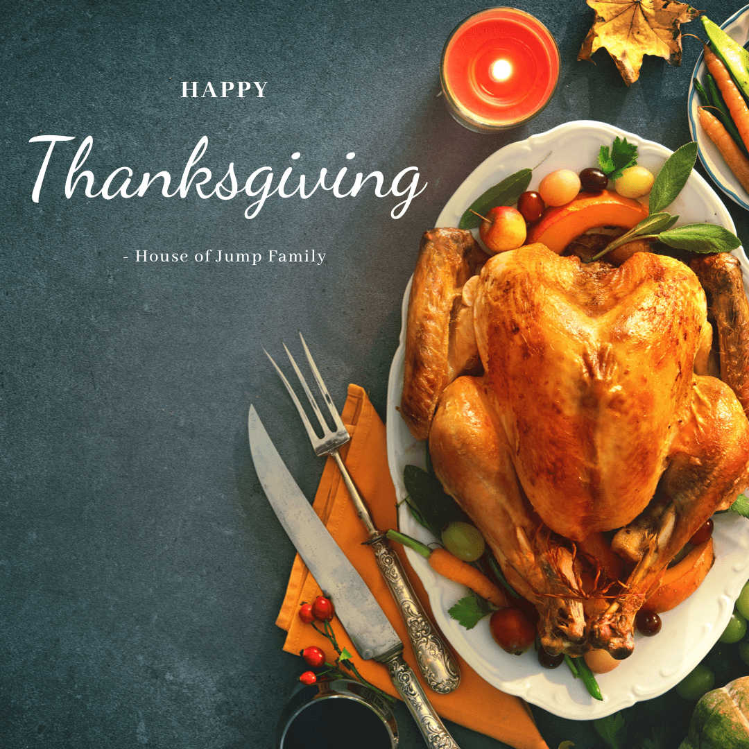HouseOfJump's tweet photo. From our family to yours. Happy Thanksgiving! https://t.co/pYiA3GU370