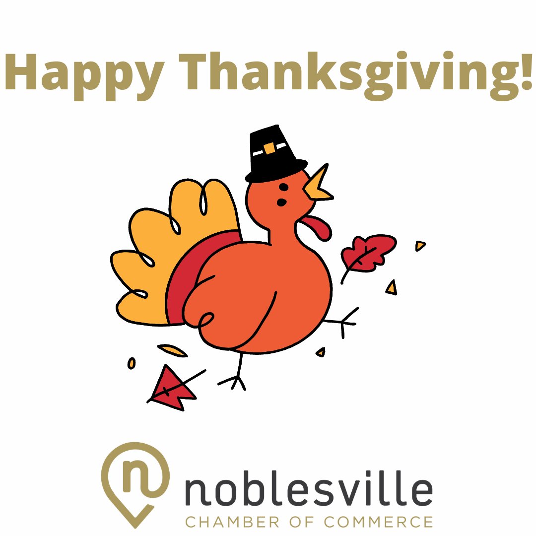 NoblesvilleCOC's tweet photo. Enjoy a very happy and safe Thanksgiving! We are most thankful to serve this great community and our Noblesville businesses.
#noblesvillcoc #noblesvillin #gobblegoggle https://t.co/SprVM28KgJ