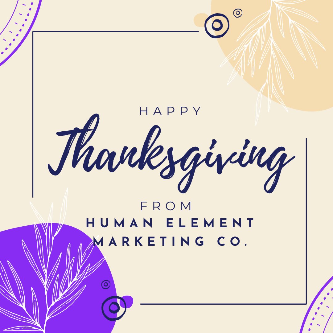 HumanElementMa1's tweet photo. Happy Thanksgiving! I'm thankful to be a #smallbusiness owner that helps other small business owners thrive for a living! #Entrepreneurs, what are you thankful for today? https://t.co/gW3WiUzOyb