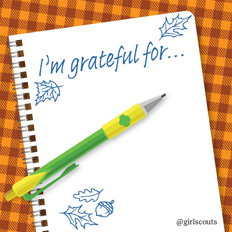 In this season of thankfulness, we are grateful to all of YOU—our Girl Scouts, troop leaders, volunteers, and parents! What are you thankful for? 👇🖋️🤗📖